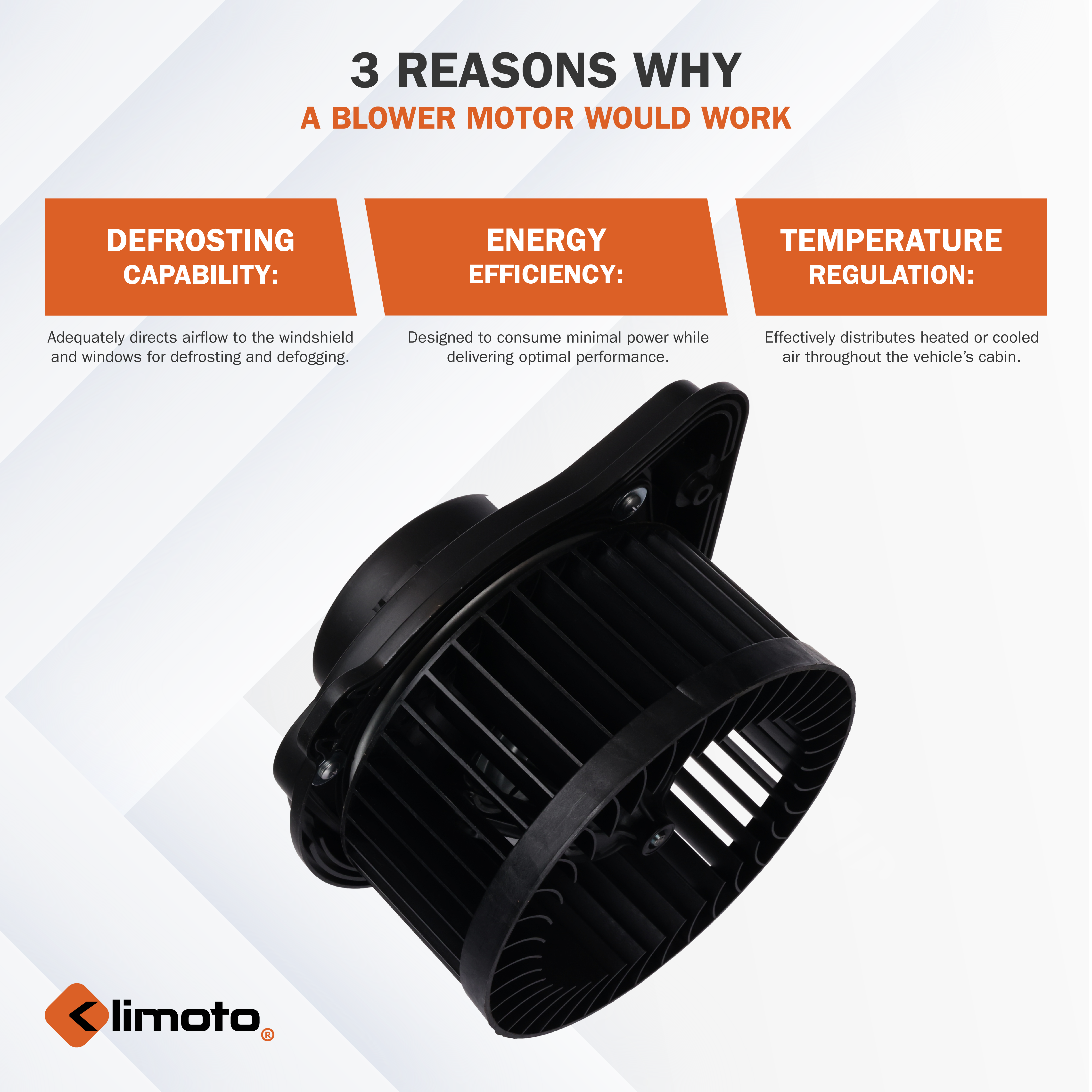 Klimoto Blower Motor | Compatible with Buick 95-99 LeSabre